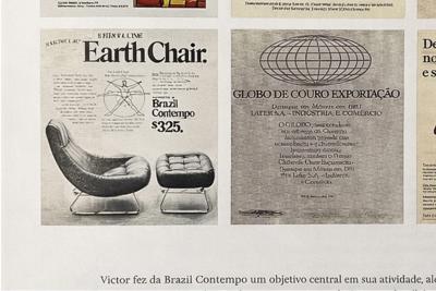 Percival Lafer MP 163 Earth Lounge Chair w Ottoman in Tufted Velvet Upholstery P Lafer