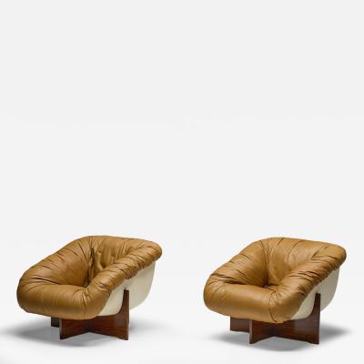 Percival Lafer MP 61 Lounge Chairs by Percival Lafer Brazil 1970s