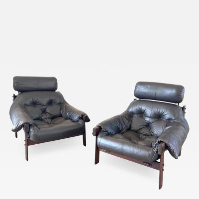 Percival Lafer PERCIVAL LAFER LEATHER LOUNGE CHAIRS