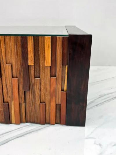 Percival Lafer Percival Lafer Folding Rosewood Cocktail Tables a Pair 1970s