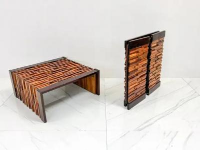 Percival Lafer Percival Lafer Folding Rosewood Cocktail Tables a Pair 1970s