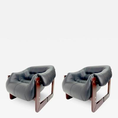 Percival Lafer Percival Lafer MP 97 Chair in New Black Leather 2 available 