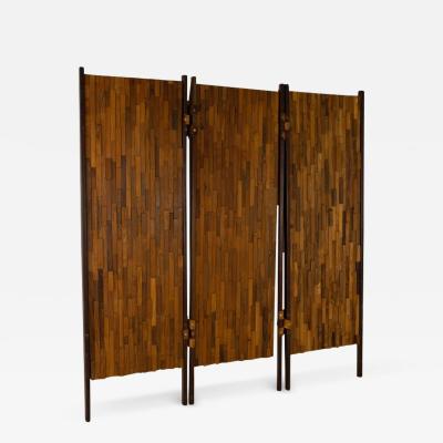 Percival Lafer Percival Lafer Mid Century Brazilian Rosewood and Leather Room Divider