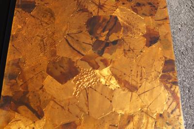 Percival Lafer Rosewood and Patchwork Copper Coffee Table by Percival Lafer