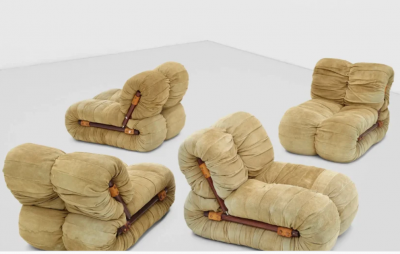 Percival Lafer Set of Four Percival Lafer MP 116 Modular Lounge Chairs