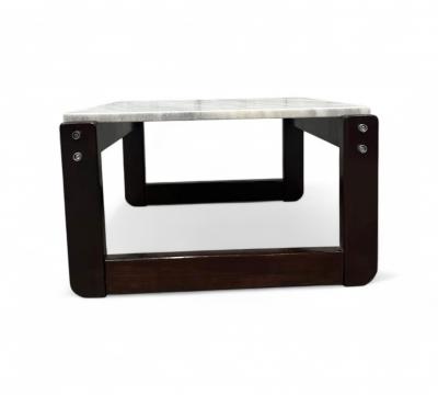 Percival Lafer Side Table in Hardwood Marble Percival Lafer 1970s Lot 290