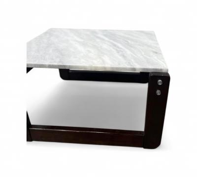 Percival Lafer Side Table in Hardwood Marble Percival Lafer 1970s Lot 290