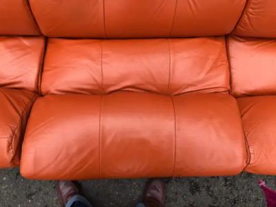 Percival Lafer Wonderful Percival Lafer Rosewood 3 Seater Cognac leather S 1 Sofa Mid Century