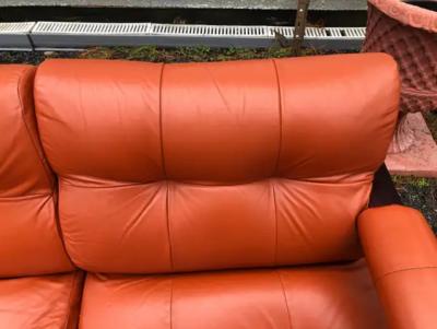 Percival Lafer Wonderful Percival Lafer Rosewood 3 Seater Cognac leather S 1 Sofa Mid Century