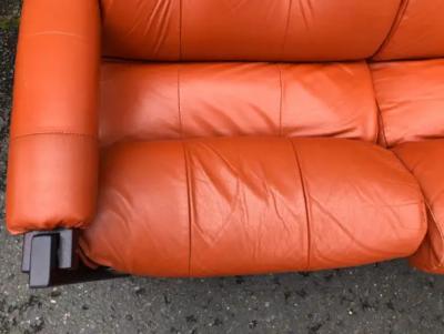 Percival Lafer Wonderful Percival Lafer Rosewood 3 Seater Cognac leather S 1 Sofa Mid Century