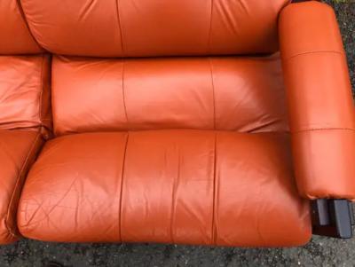 Percival Lafer Wonderful Percival Lafer Rosewood 3 Seater Cognac leather S 1 Sofa Mid Century