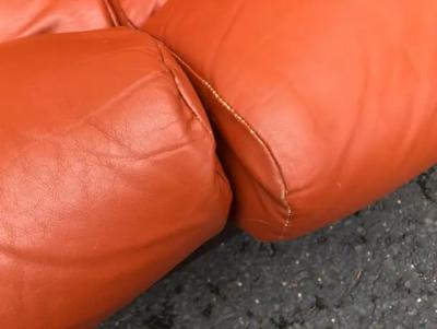 Percival Lafer Wonderful Percival Lafer Rosewood 3 Seater Cognac leather S 1 Sofa Mid Century