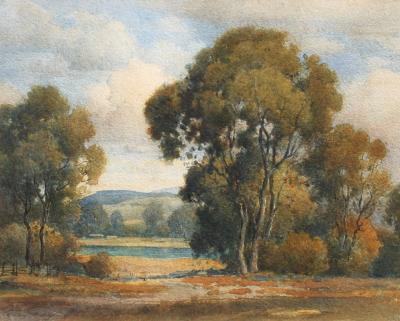 Percy Gray Landscape with Eucalyptus Trees and River