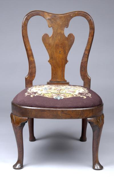 Period Queen Anne Walnut Side Chair