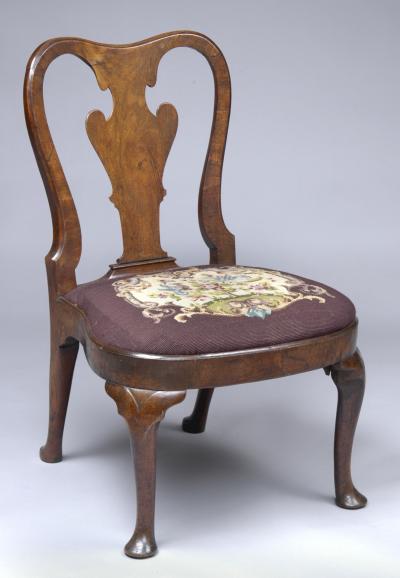 Period Queen Anne Walnut Side Chair