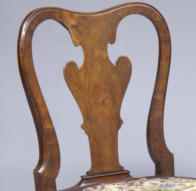 Period Queen Anne Walnut Side Chair