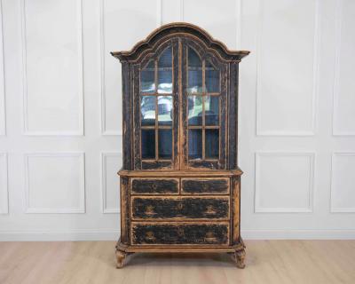 Period Rococo Cabinet with Glass Doors circa 1820