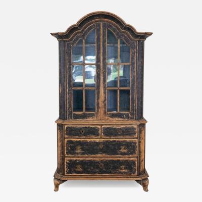 Period Rococo Cabinet with Glass Doors circa 1820