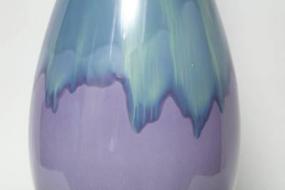 Periwinkle Lavendar Ombre Glazed Lamps