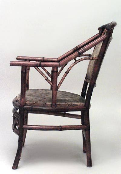 Perret et Vibert 5 piece French 19th C bamboo salon set