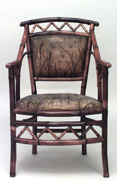 Perret et Vibert 5 piece French 19th C bamboo salon set