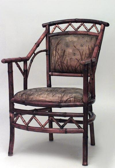 Perret et Vibert 5 piece French 19th C bamboo salon set