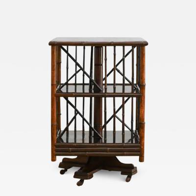 Perret et Vibert Rotating Bookshelf in the Style of Maison Perret Vibert France Late 19th c 