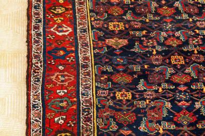 Persian Antique Bidjar Bijar Runner Rug Carpet circa 1920 9 25 x 4 5