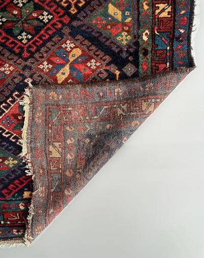 Persian Kurdish Semi Antique Hand Woven Runner 123 by 3 8 