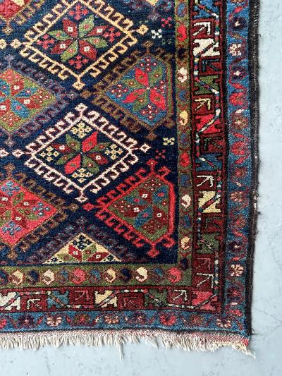 Persian Kurdish Semi Antique Hand Woven Runner 123 by 3 8 
