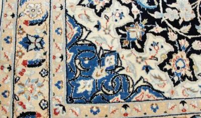 Persian Nain Carpet woo Silk 52 x 8