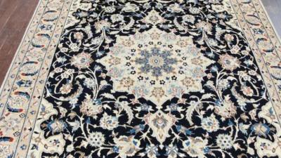 Persian Nain Carpet woo Silk 52 x 8