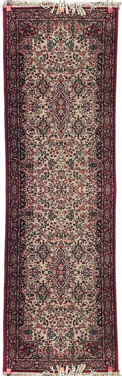 Persian Red and Beige Wool Runner Carpet
