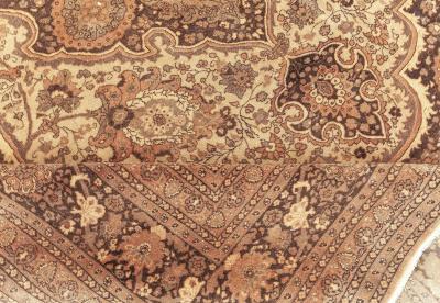 Persian Tabriz Hand Knotted Wool Rug