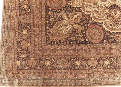 Persian Tabriz Hand Knotted Wool Rug