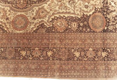 Persian Tabriz Hand Knotted Wool Rug