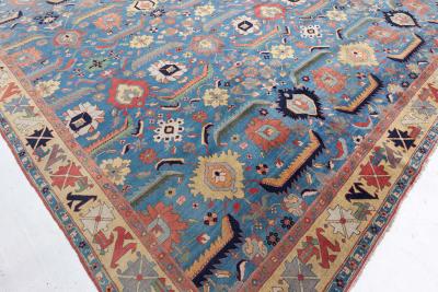 Persian Tabriz Rug With a Cintamani insignia in one corner