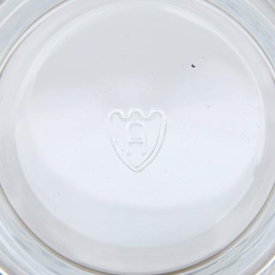 Persian engraved glass and silver part drinks service