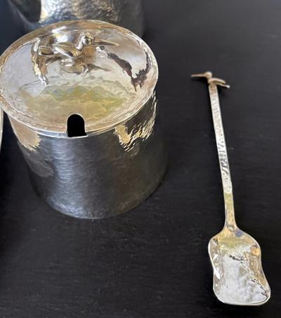 Peruvian Modernistic Sterling Silver Coffee Service Set