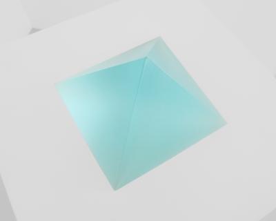 Peter Alexander Untitled Aqua Urethane Pyramid 