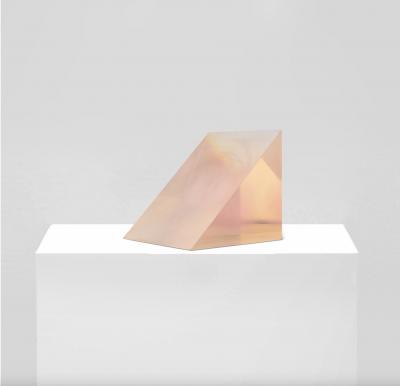 Peter Alexander Untitled Pink Vapor Resin Wedge 