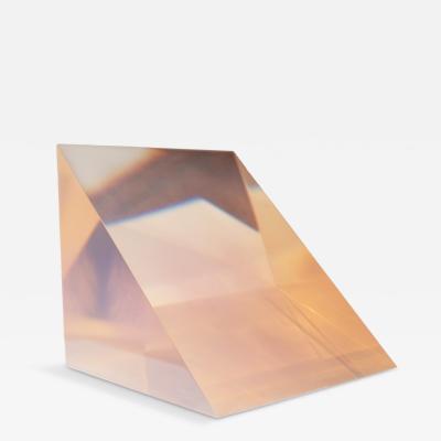 Peter Alexander Untitled Pink Vapor Resin Wedge 