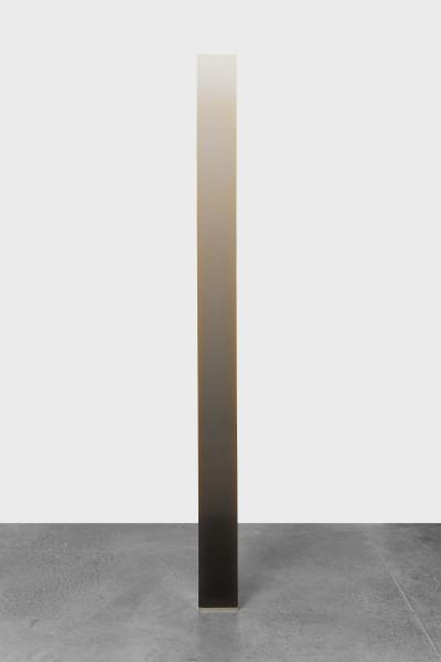 Peter Alexander Untitled Tall Black Amber Polyester Resin Wedge 1968