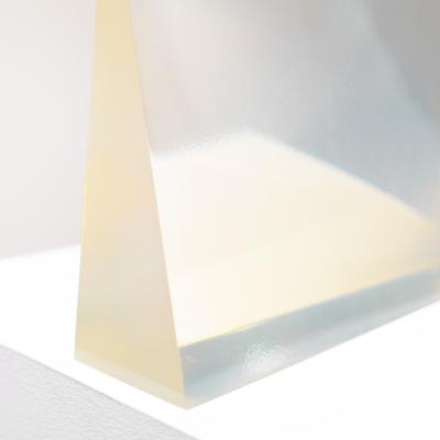 Peter Alexander Window Clear Polyester Resin Vapor Wedge with Slight Yellow Tint 