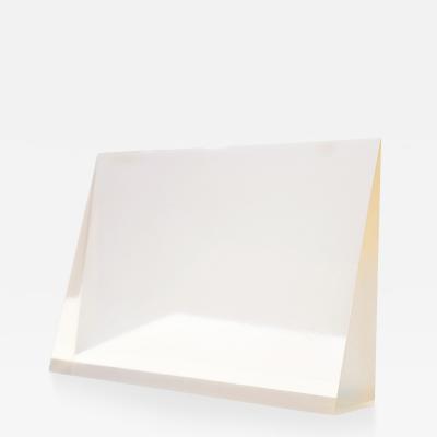 Peter Alexander Window Clear Polyester Resin Vapor Wedge with Slight Yellow Tint 