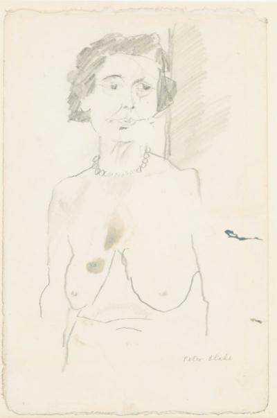 Peter Blake Nude Torso of Old Lady 1961