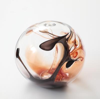 Peter Bramhall Glass Orb Sculpture by Peter Bramhall 1985