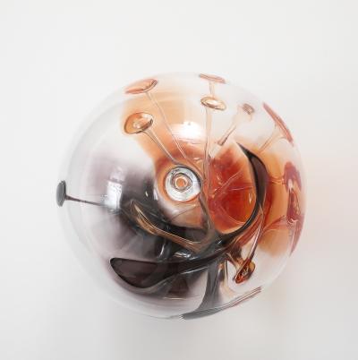 Peter Bramhall Glass Orb Sculpture by Peter Bramhall 1985