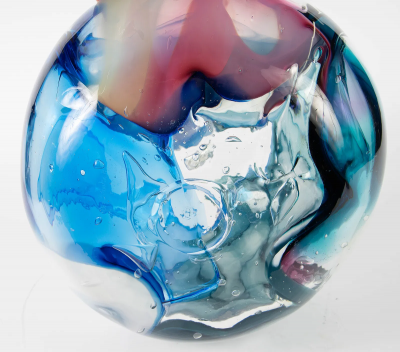 Peter Bramhall Large Glass Orb Sculpture by Peter Bramhall 1994