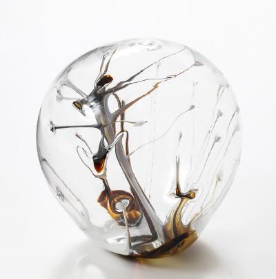 Peter Bramhall Peter Bramhall Glass Orb Sculpture 1985